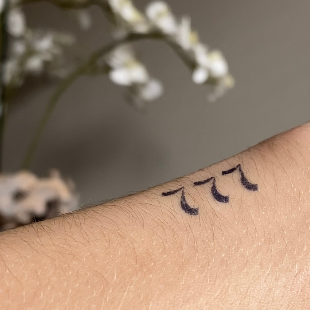Tatuagem temporária 777