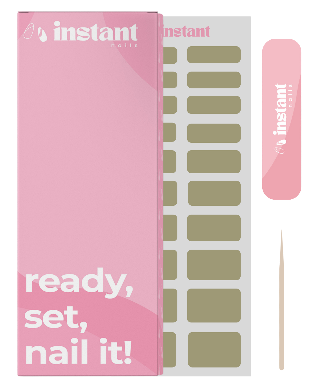 Envelopes para unhas verde matcha