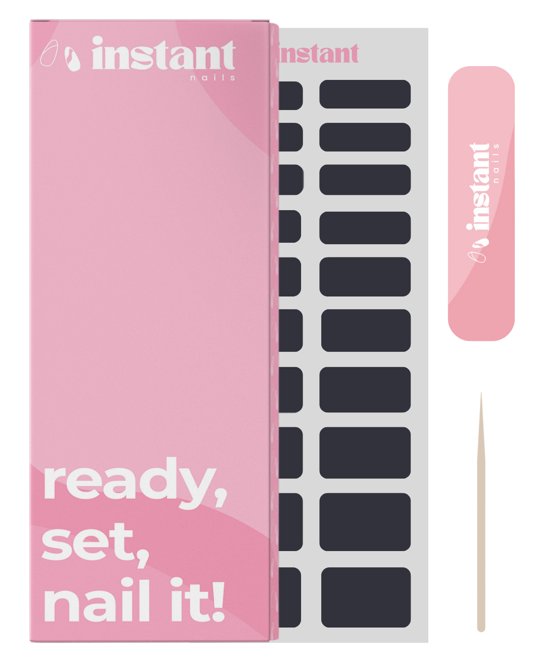 Envelopamentos para unhas azul meia-noite