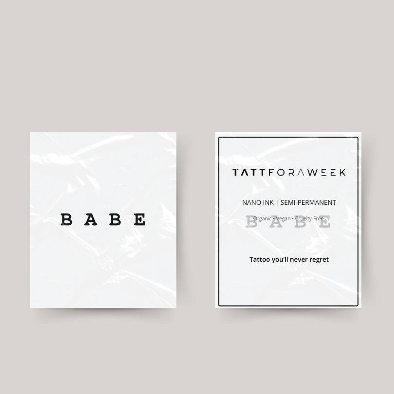 Tatuagem temporária babe