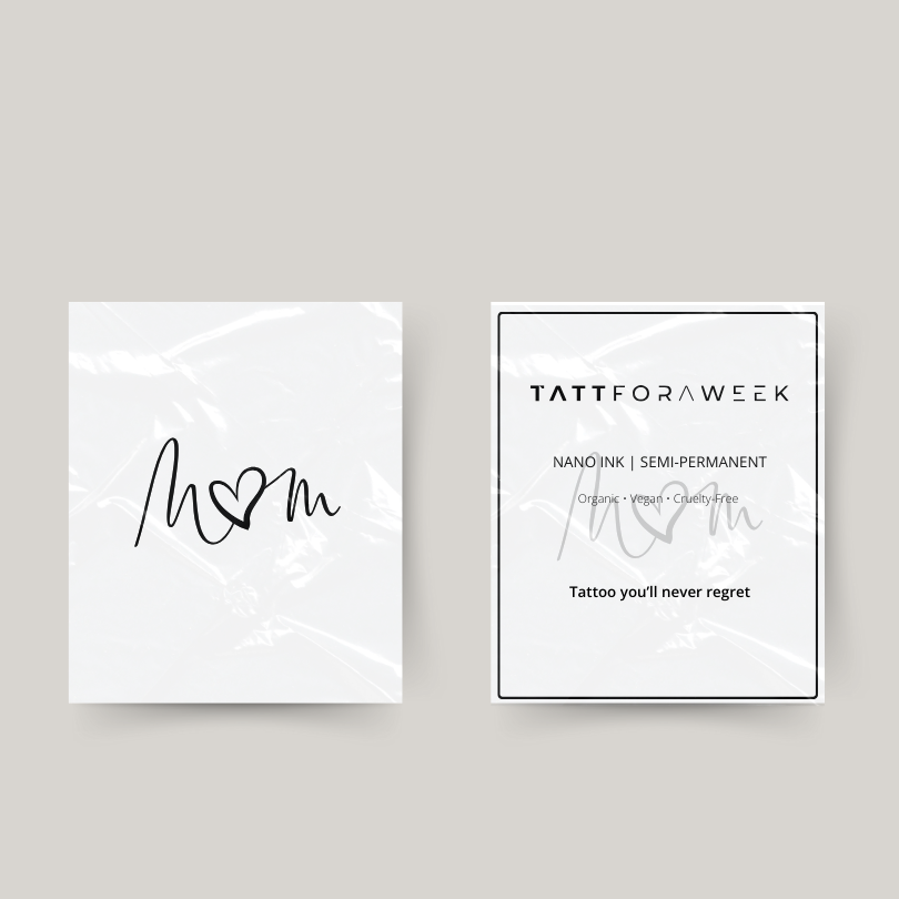 Tatuagem temporária mãe
