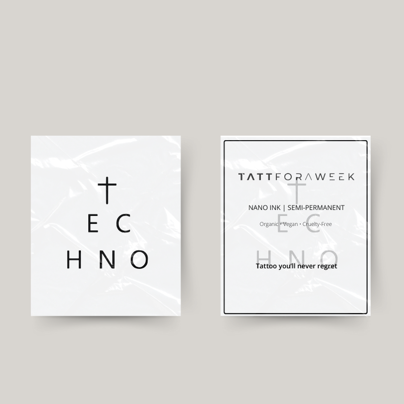 Tatuagem temporária techno
