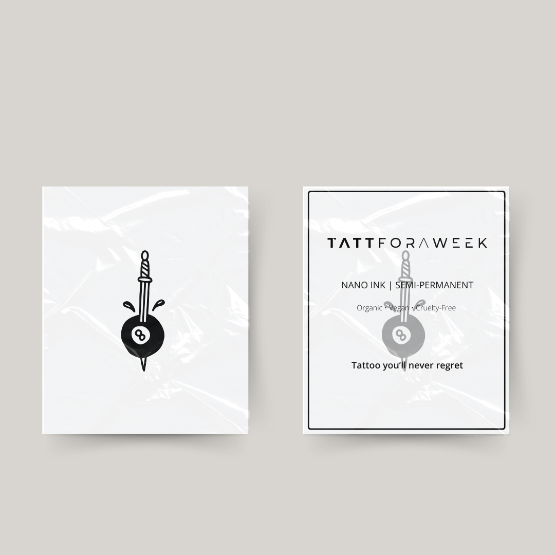 Tatuagem temporária 8 slay