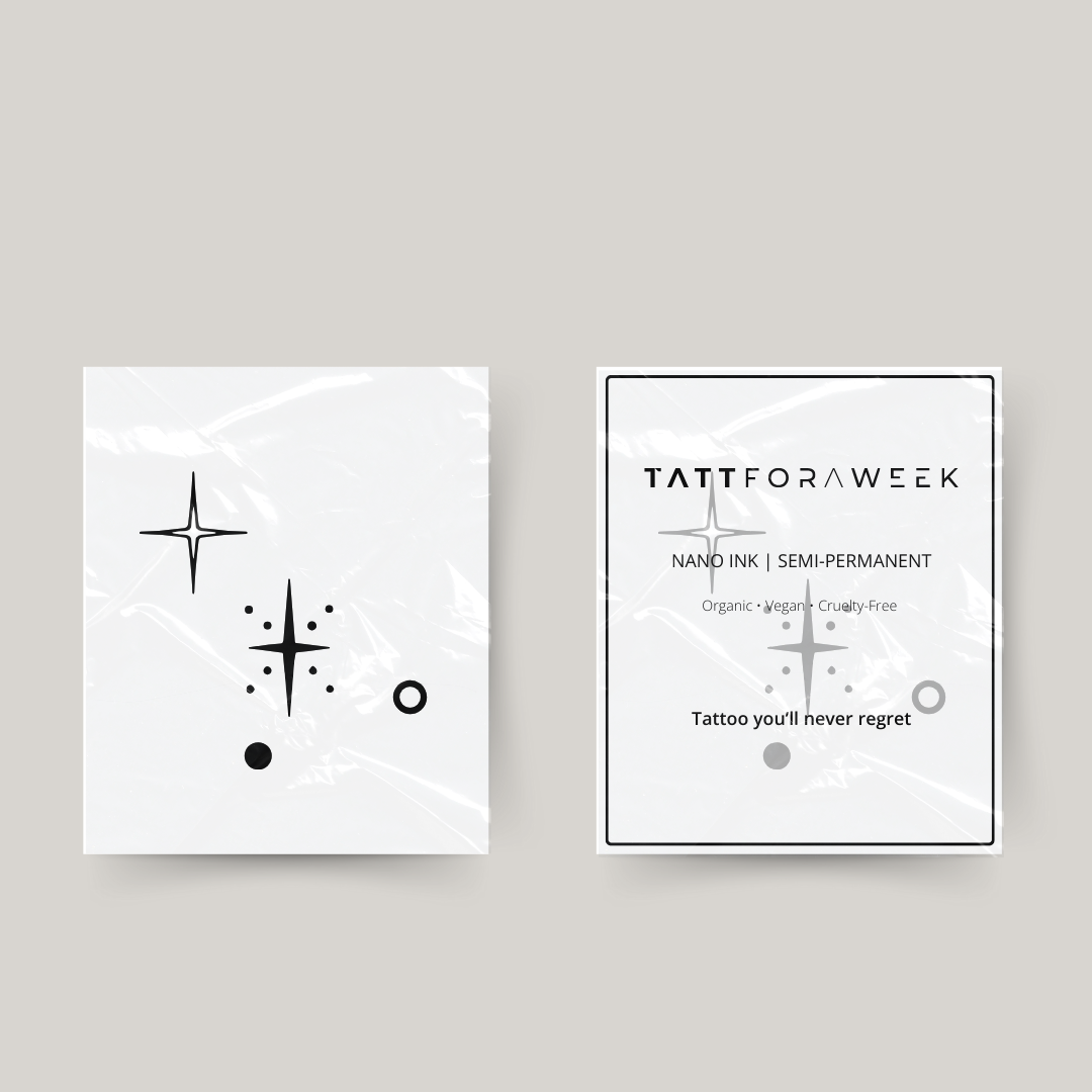 Tatuagem temporária estrelas do câncer