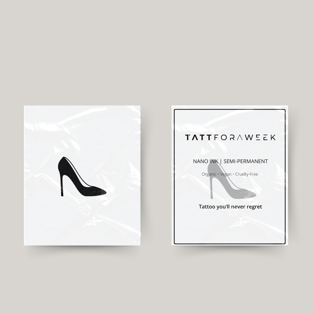 Tatuagem temporária no calcanhar