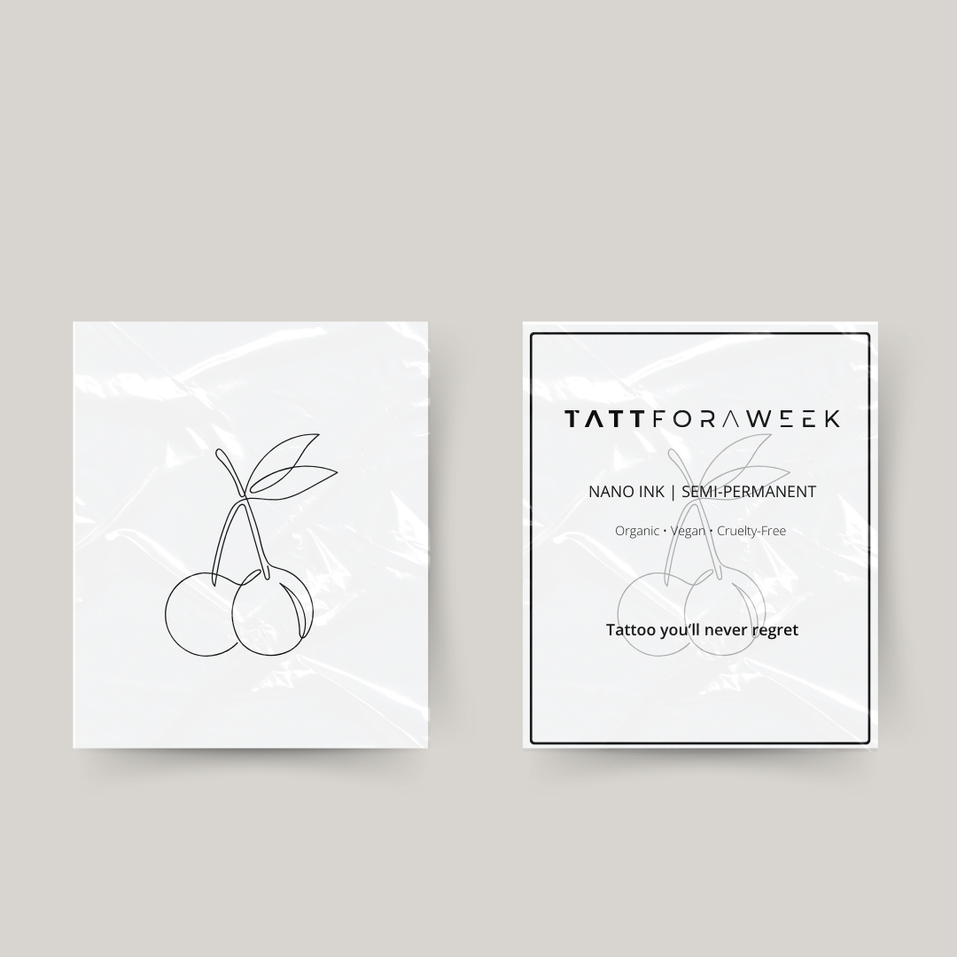 Cerejas de tatuagem temporária