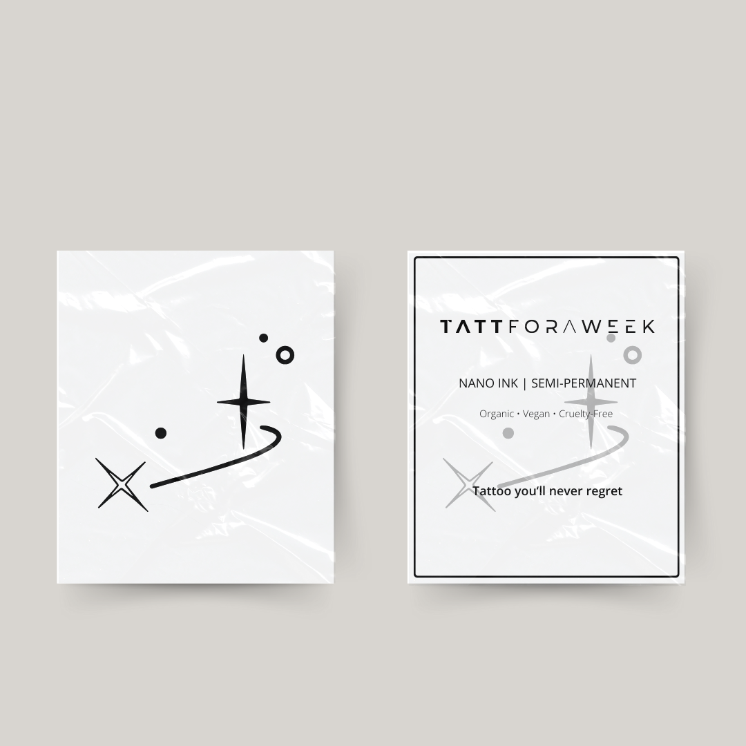 Tatuagem temporária leo estrelas