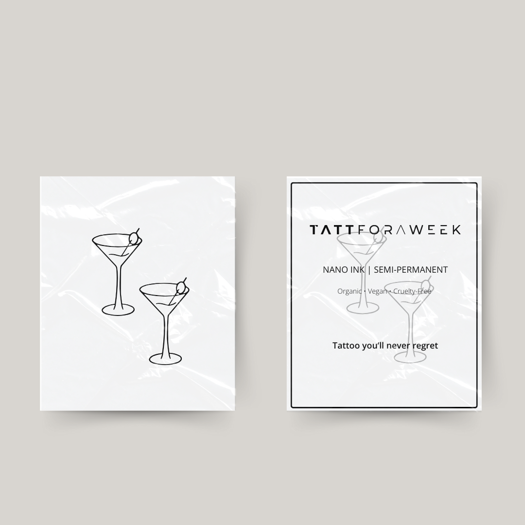 Tatuagem temporária cocktails