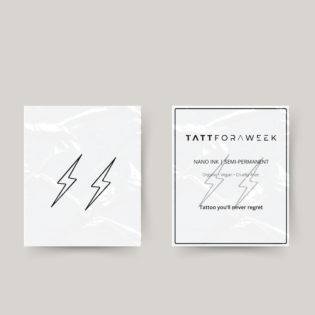 Tatuagem temporária combinada relâmpago