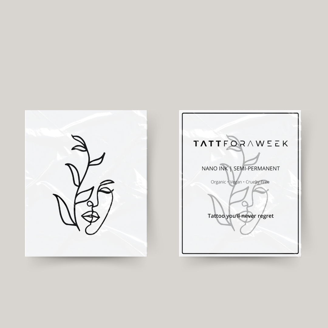 Tatuagem temporária homem e natureza