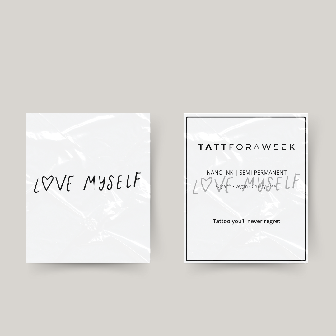 Tatuagem temporária amo-me