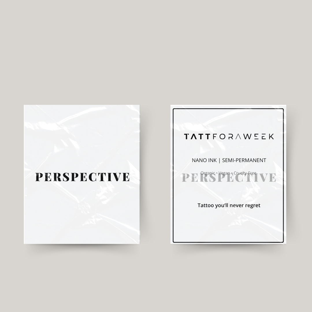 Perspectiva de tatuagem temporária