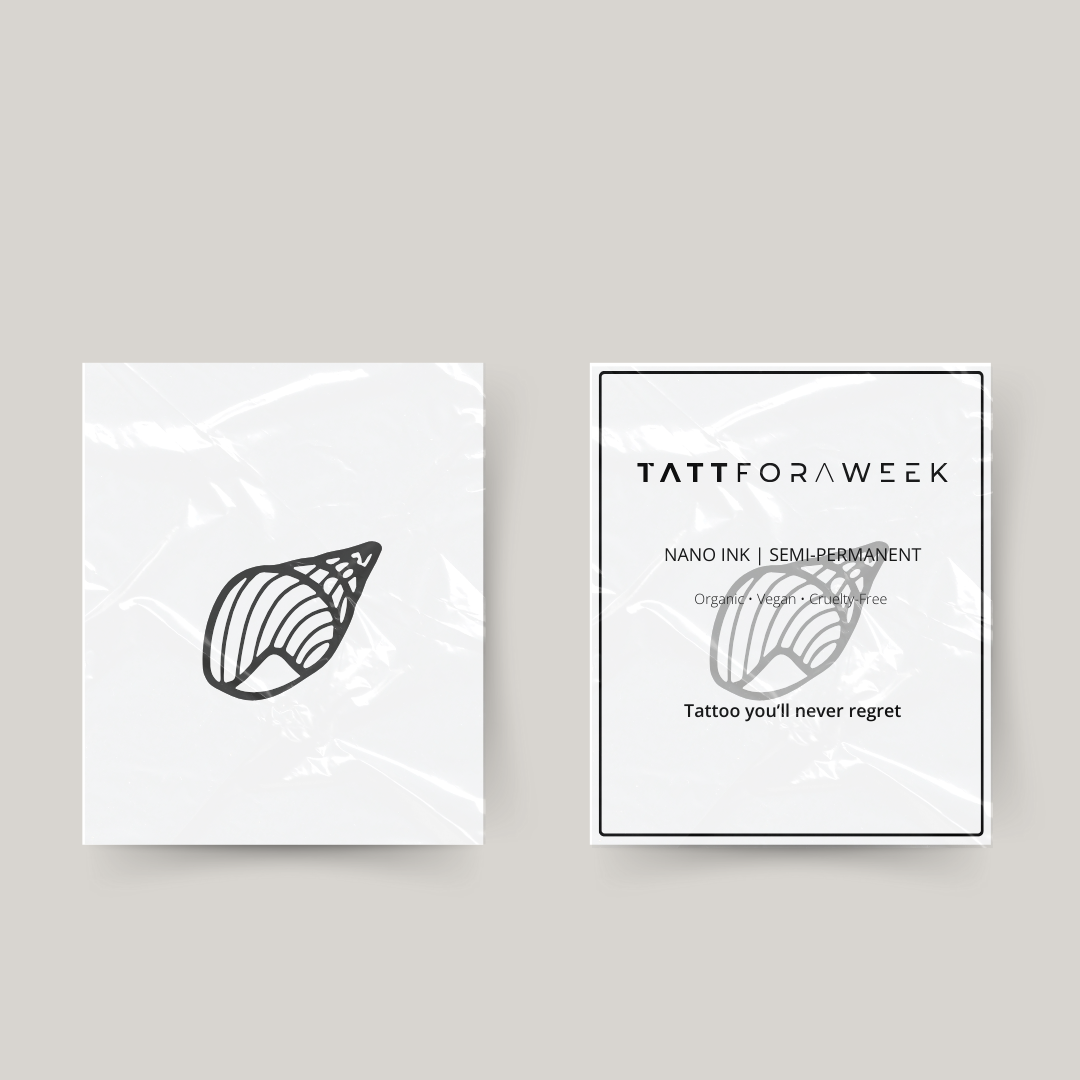 Tatuagem temporária concha