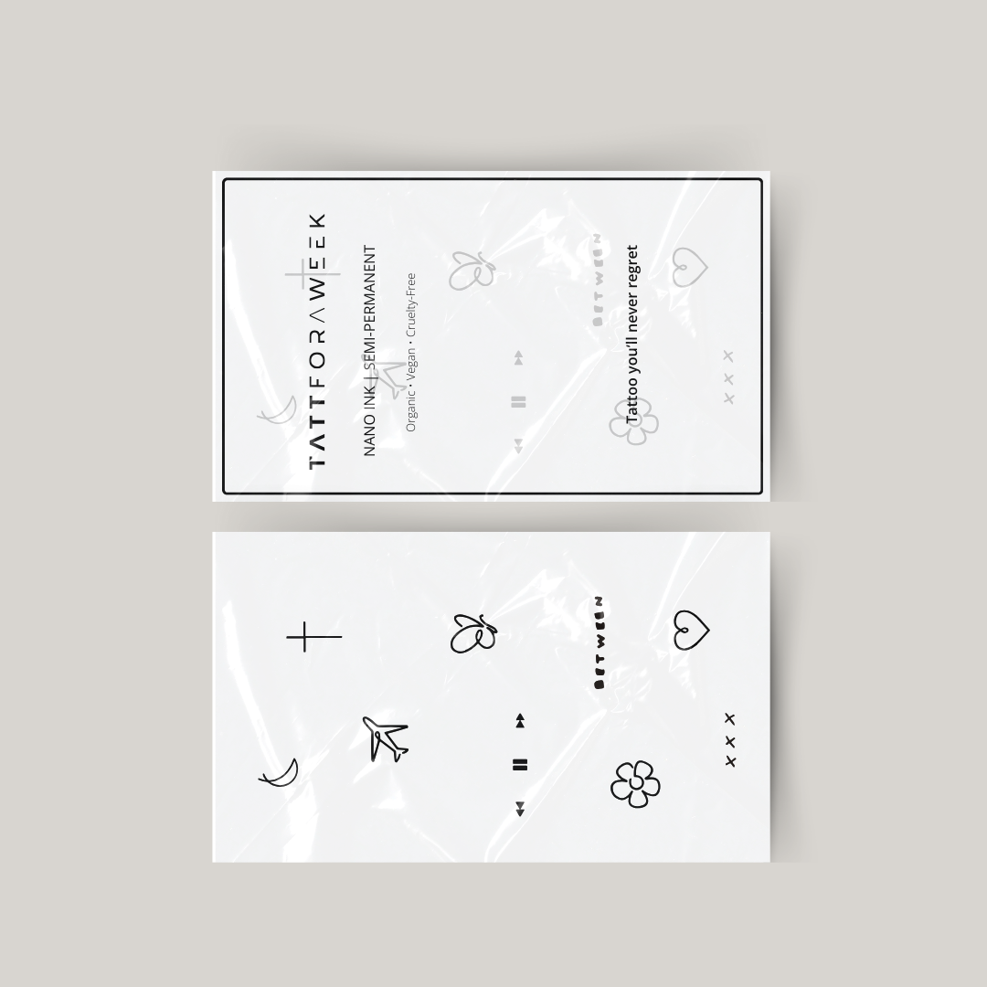 Conjunto temporário de tatuagens desfrutar a vida