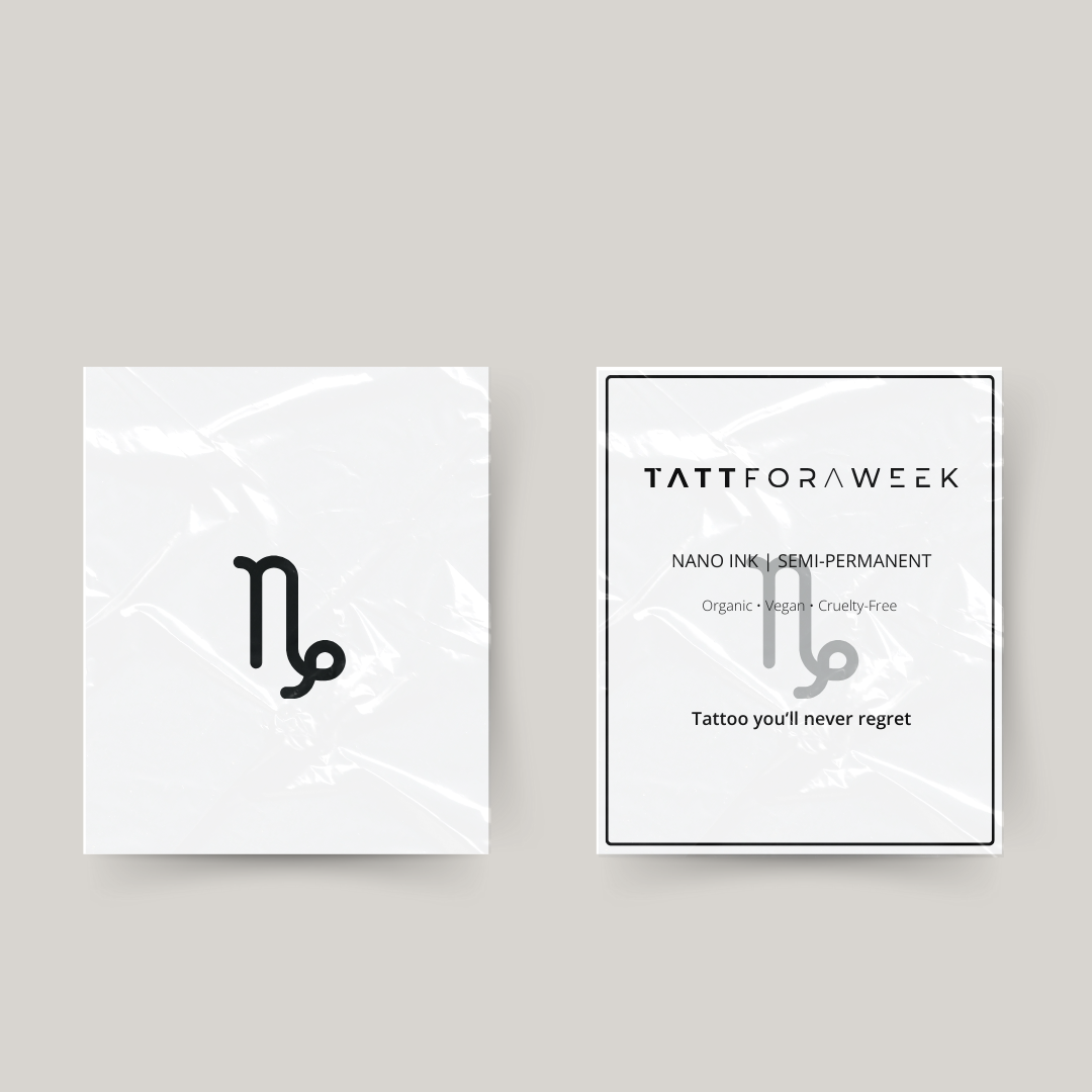 Tatuagem temporária signo Capricórnio