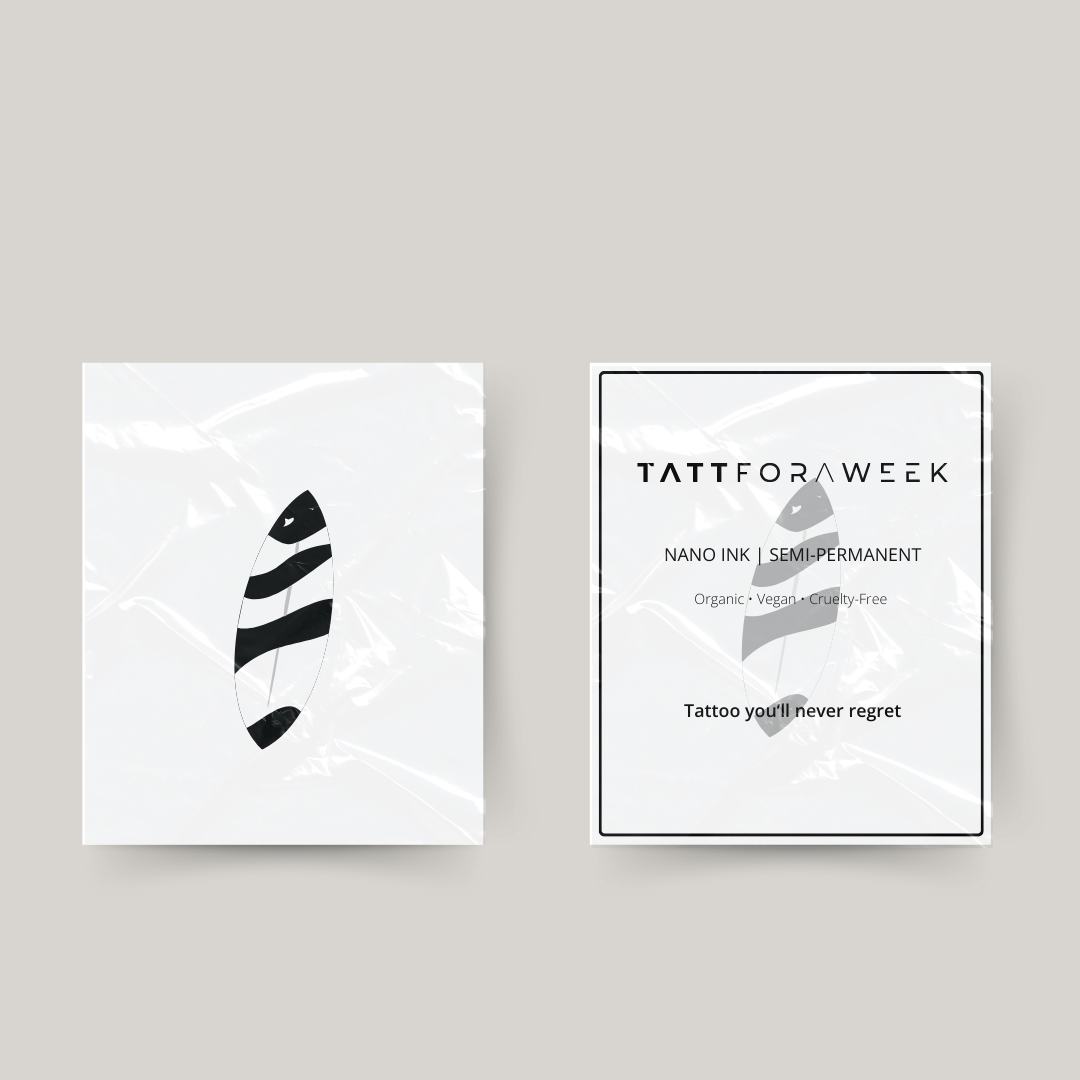 Tatuagem temporária prancha de surf