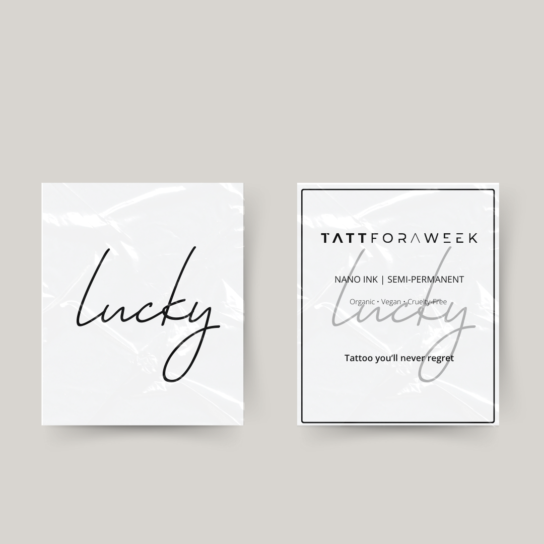 Tatuagem temporária de sorte