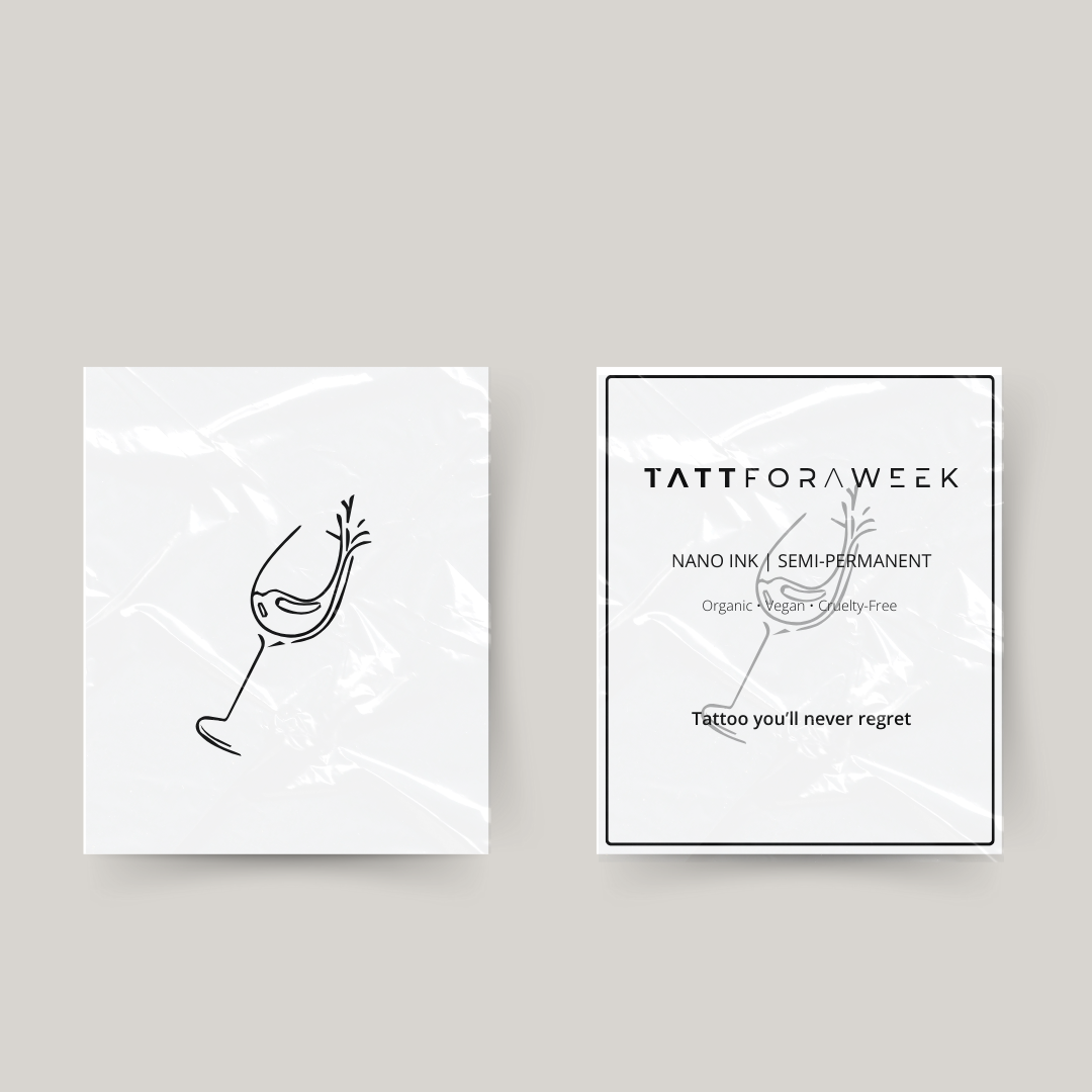 Tatuagem temporária vinho