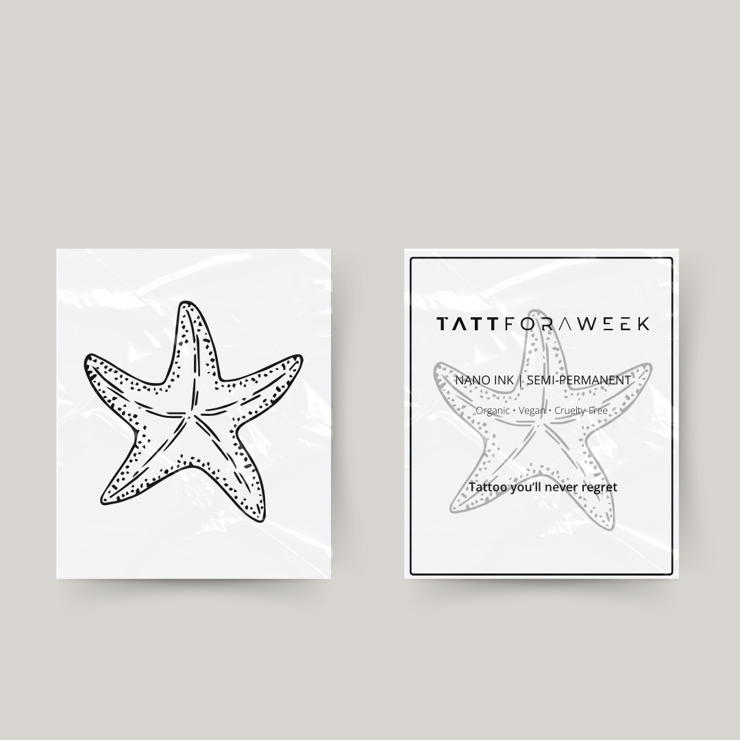 Tatuagem temporária estrela-do-mar
