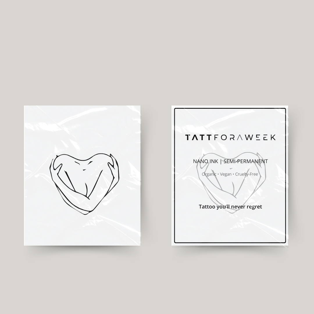 Tatuagem temporária amor-próprio