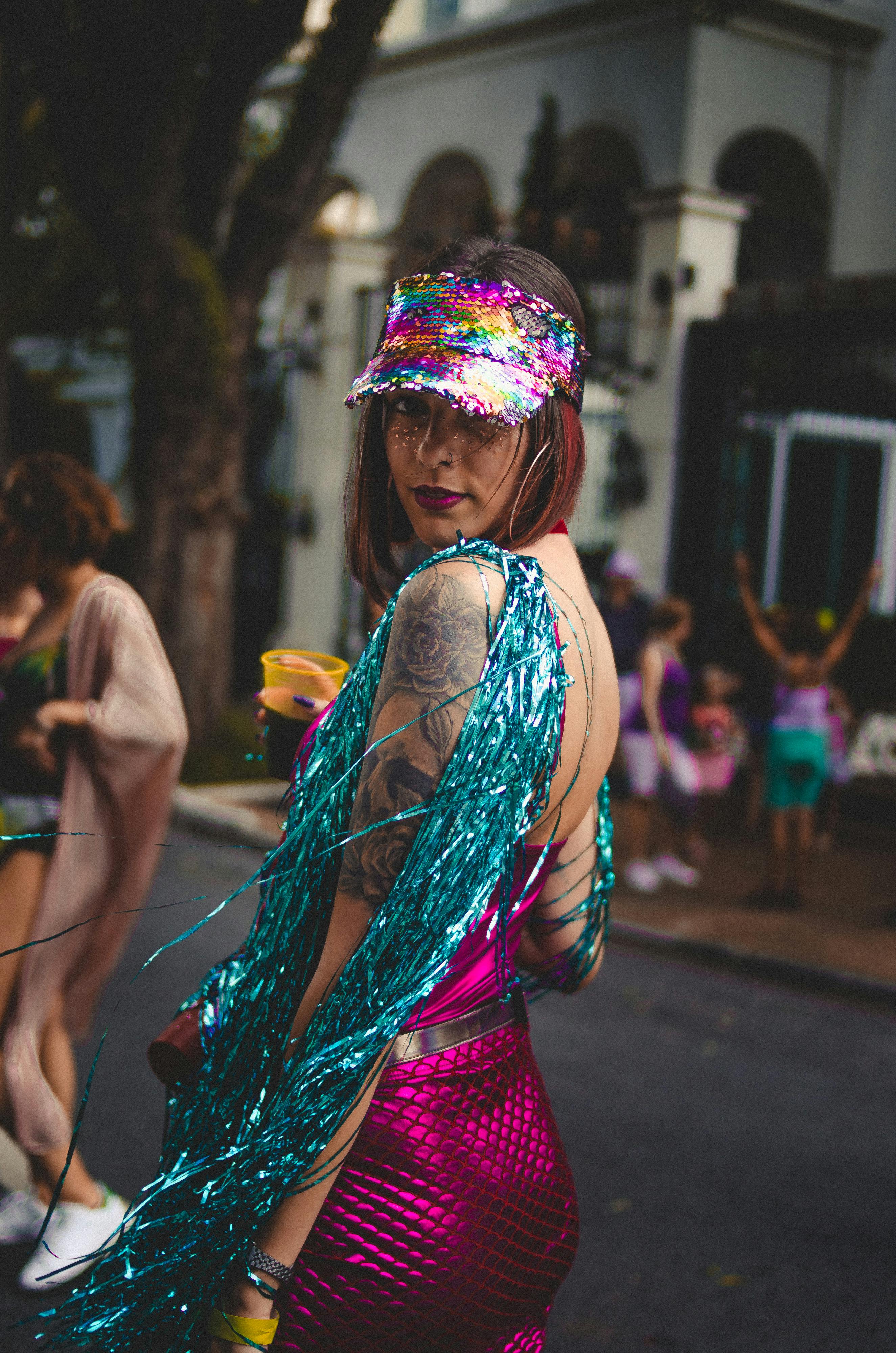 Tatuagem temporária de carnaval