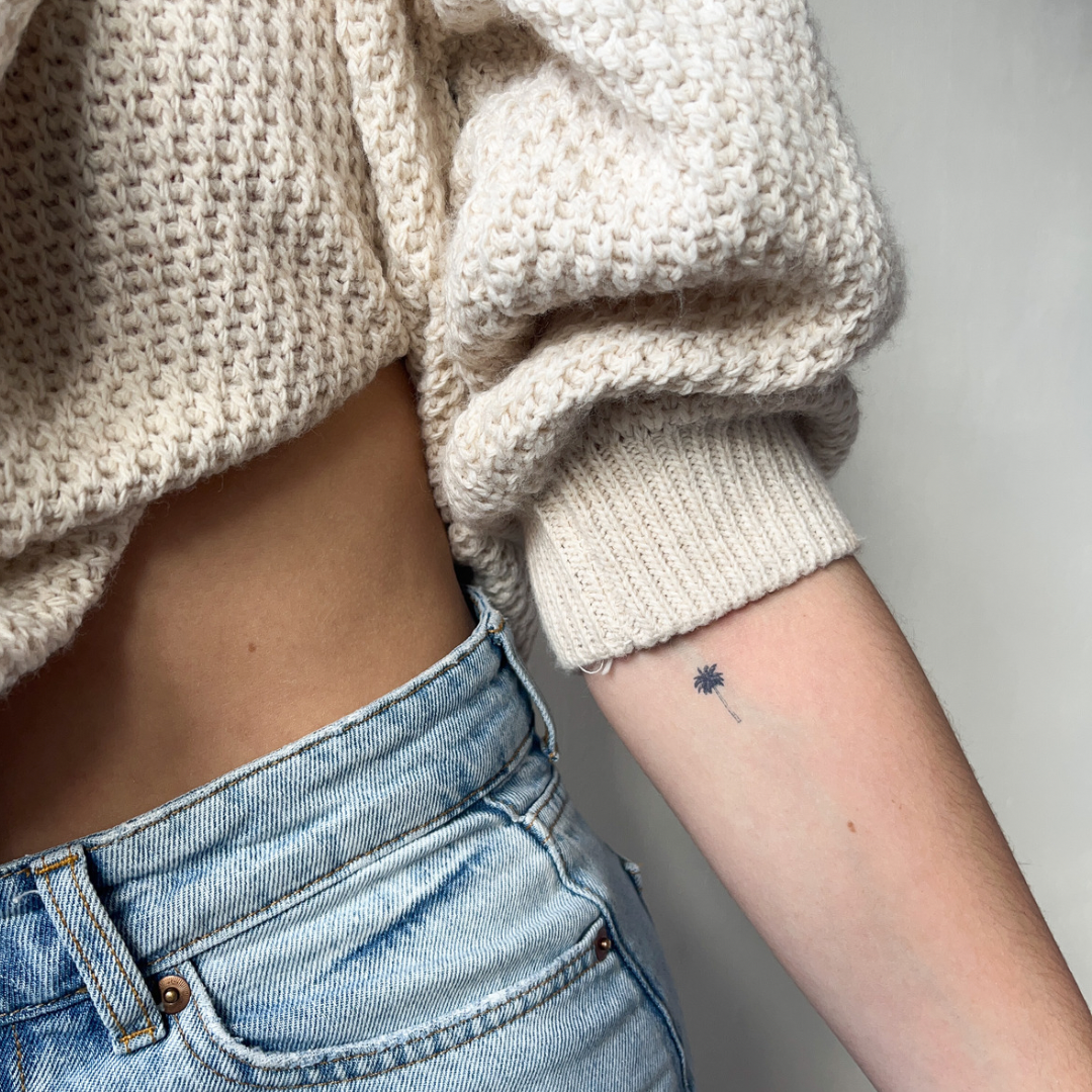 Tatuagem temporária de palmeira