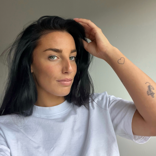 Coração de tatuagem temporária