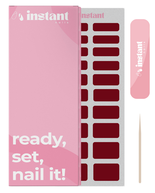 Envelopes para unhas cereja escura