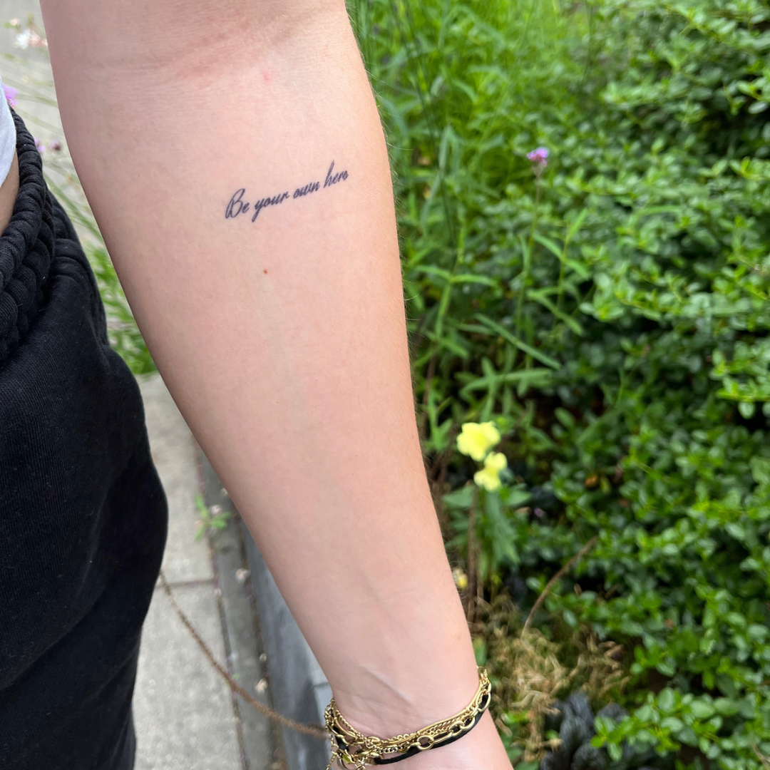 Tatuagem temporária seja seu próprio herói