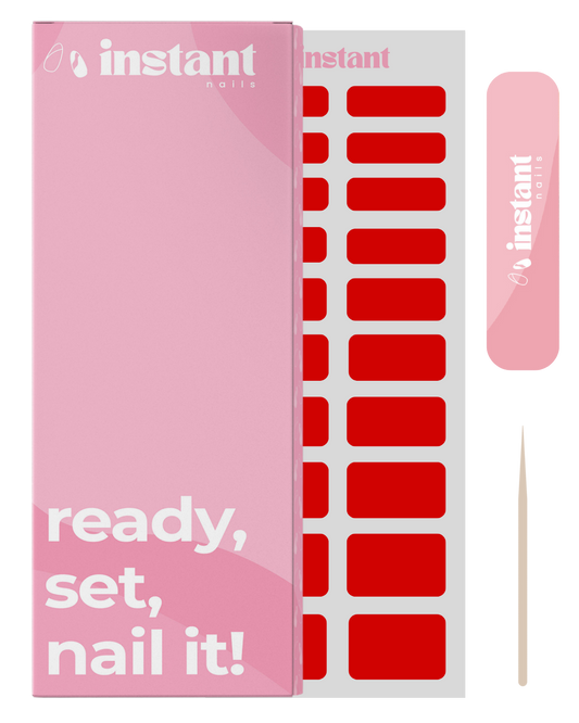 Películas para unhas veludo vermelho