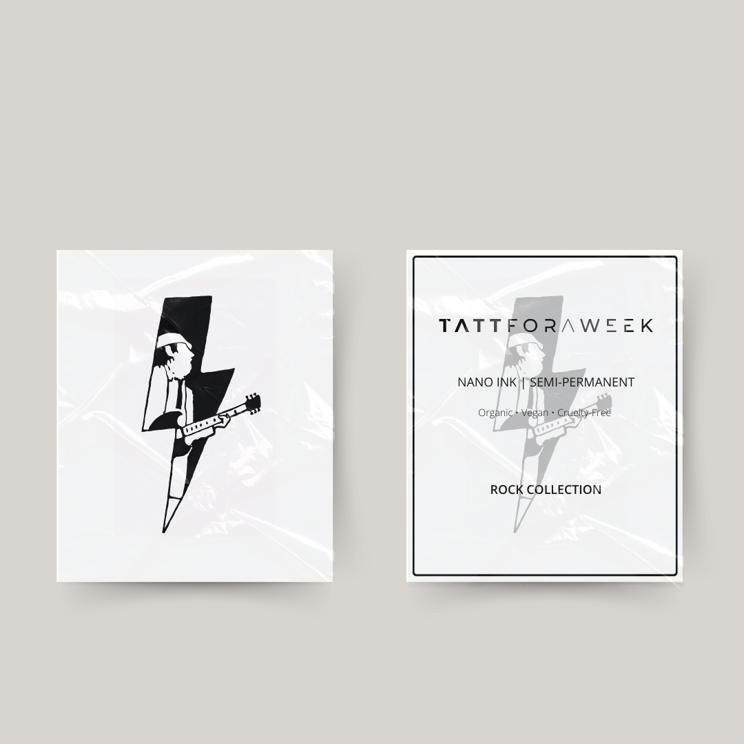 Tatuagem temporária ACDC Angus Young