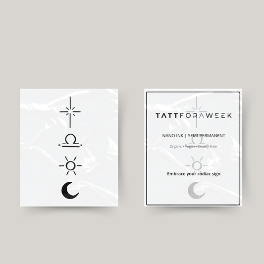 Tijdelijke tattoo Libra universum