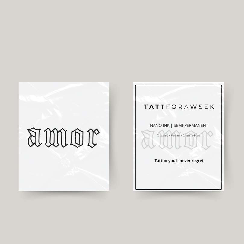 Tatuagem temporária amor ||