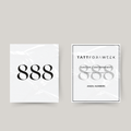 Tatuagem temporária números de anjo 888