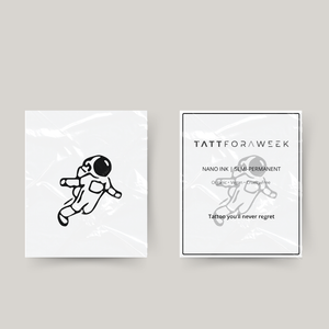 Tatuagem temporária astronauta