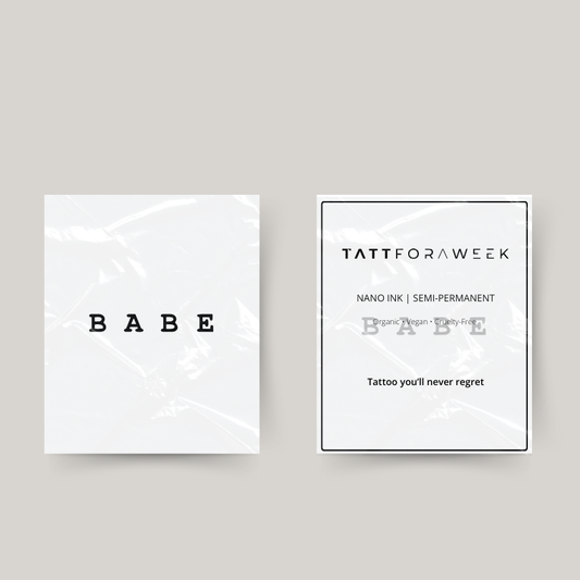 Tatuagem temporária babe