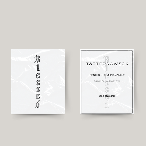Tatuagem temporária blessed 1
