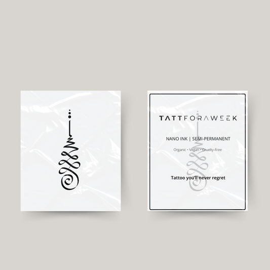 Tatuagem temporária símbolo do budismo