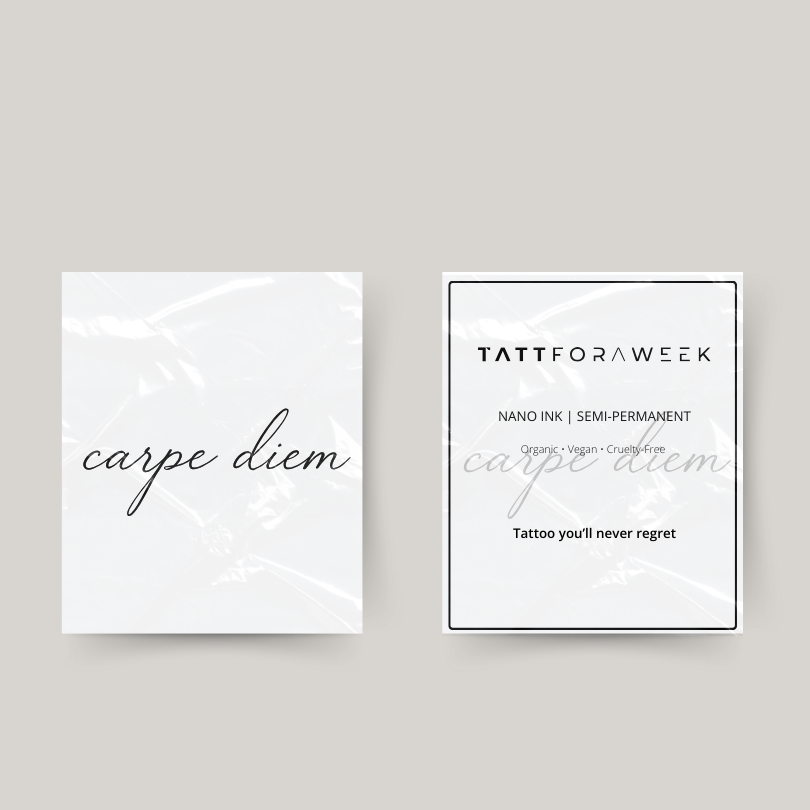 Tatuagem temporária carpe diem