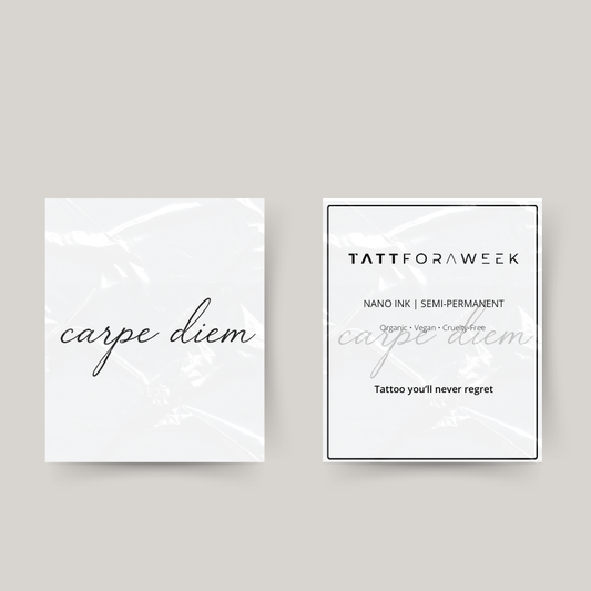 Tatuagem temporária carpe diem