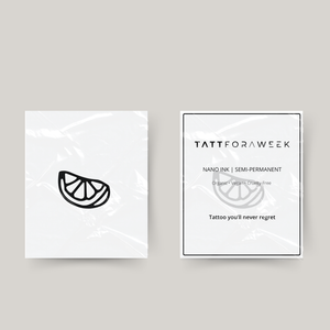 Tatuagem temporária fatia de limão