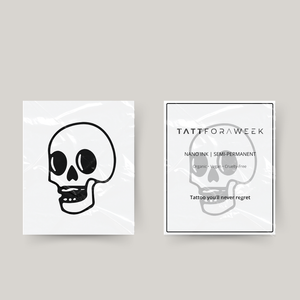 Tatuagem temporária caveira