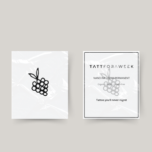 Tatuagem temporária de uvas
