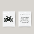 Tatuagem temporária bicicleta