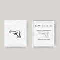 Tatuagem temporária de pistola desenhada