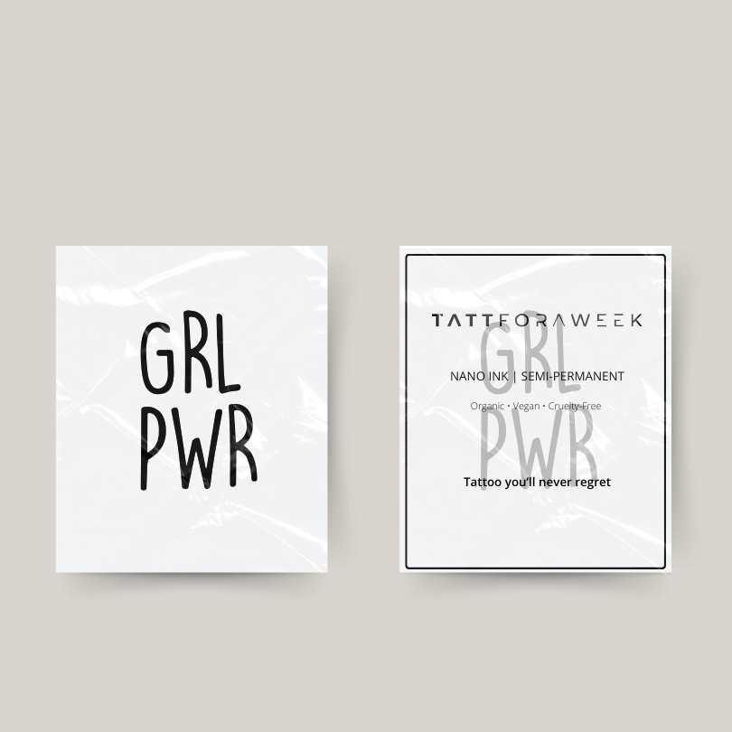 Tatuagem temporária girlpower