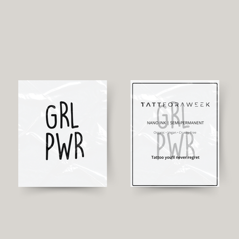 Tatuagem temporária girlpower