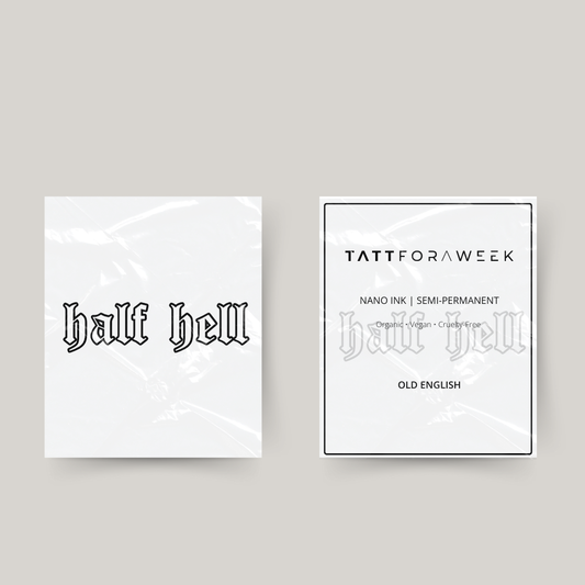 Tijdelijke tattoo half hell