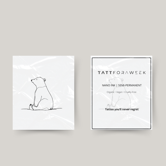 Tatuagem temporária urso polar