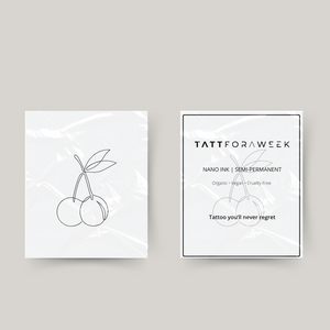 Tatuagem temporária de cereja